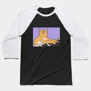 Pianist Cat Baseball T-Shirt